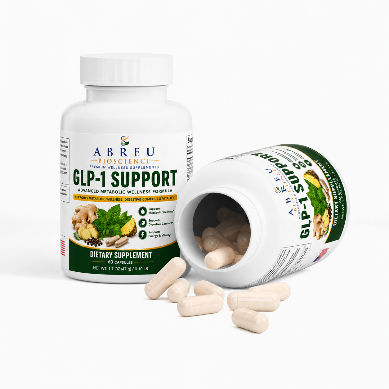 GLP-1 Support Complex: Vitamins, Enzymes, and Digestive Comfort