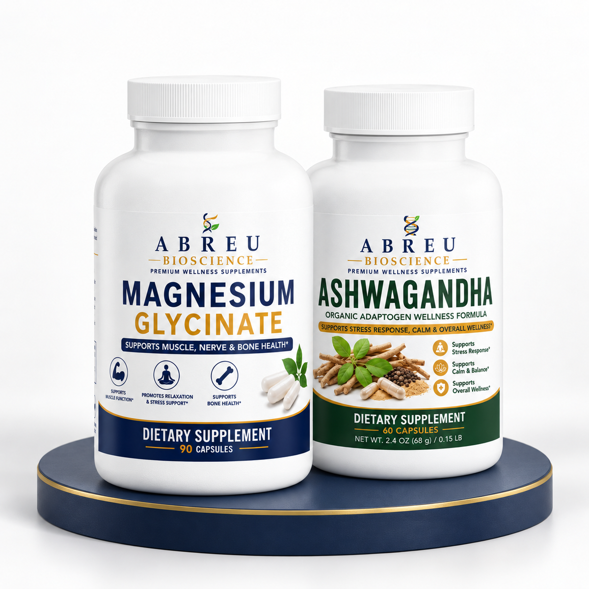 Daily Calm & Recovery Kit – Magnesium Glycinate + Ashwagandha