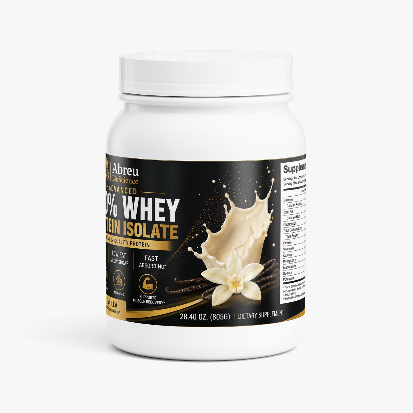 Advanced 100% Whey Protein Isolate (Vanilla)