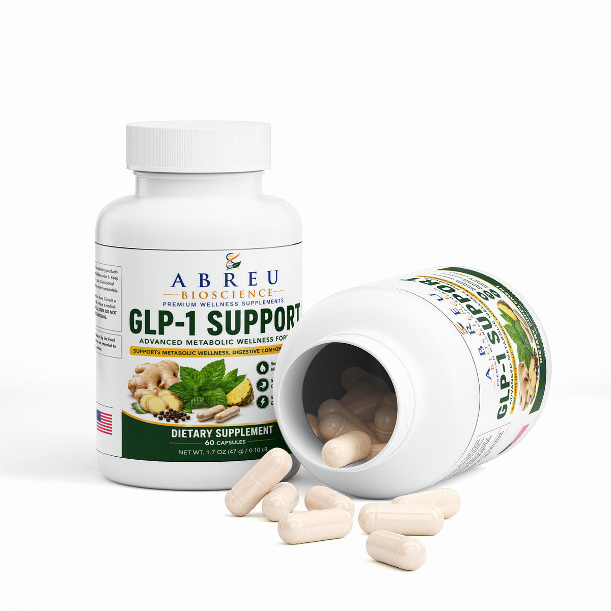 GLP-1 Support Complex: Vitamins, Enzymes, and Digestive Comfort