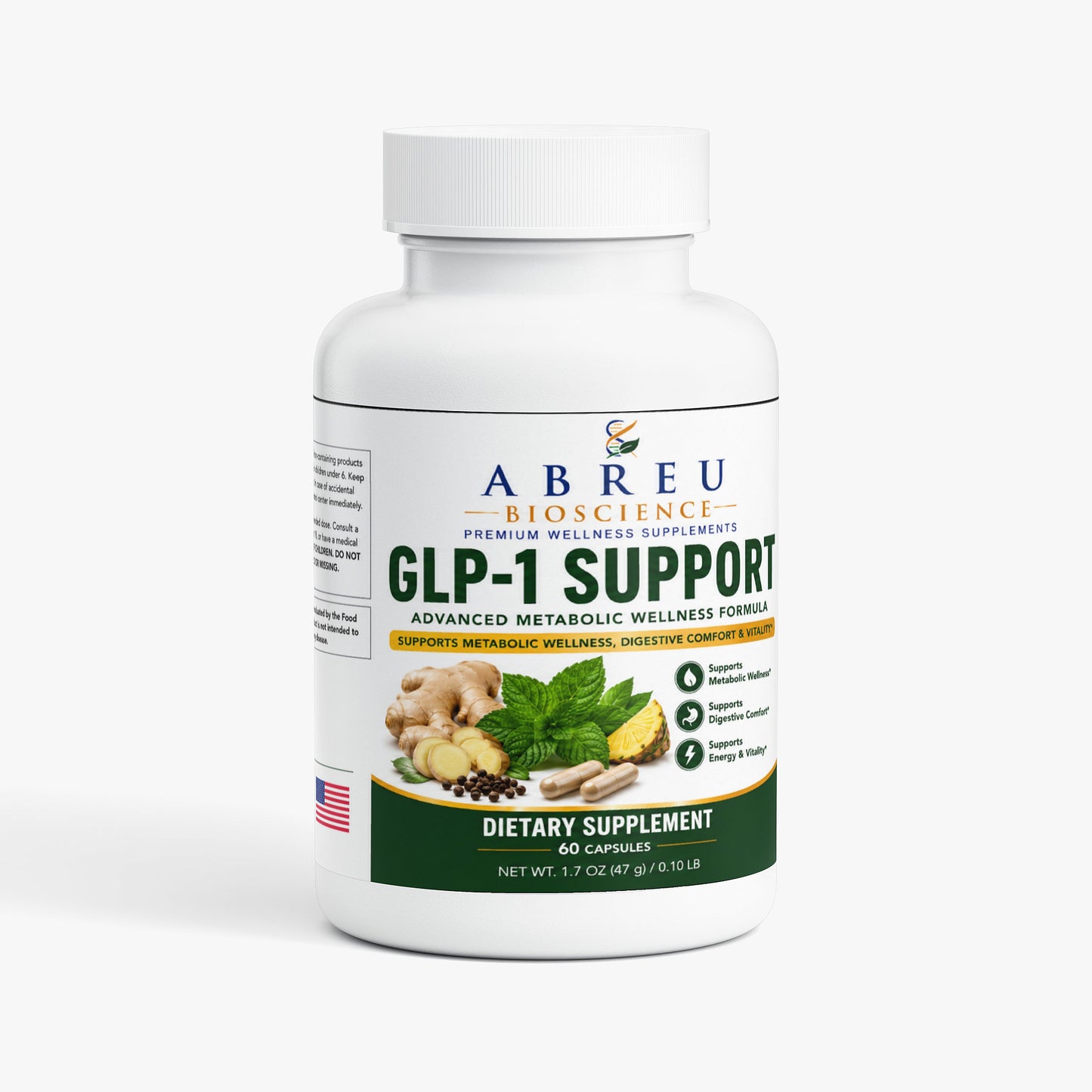 GLP-1 Support Complex: Vitamins, Enzymes, and Digestive Comfort