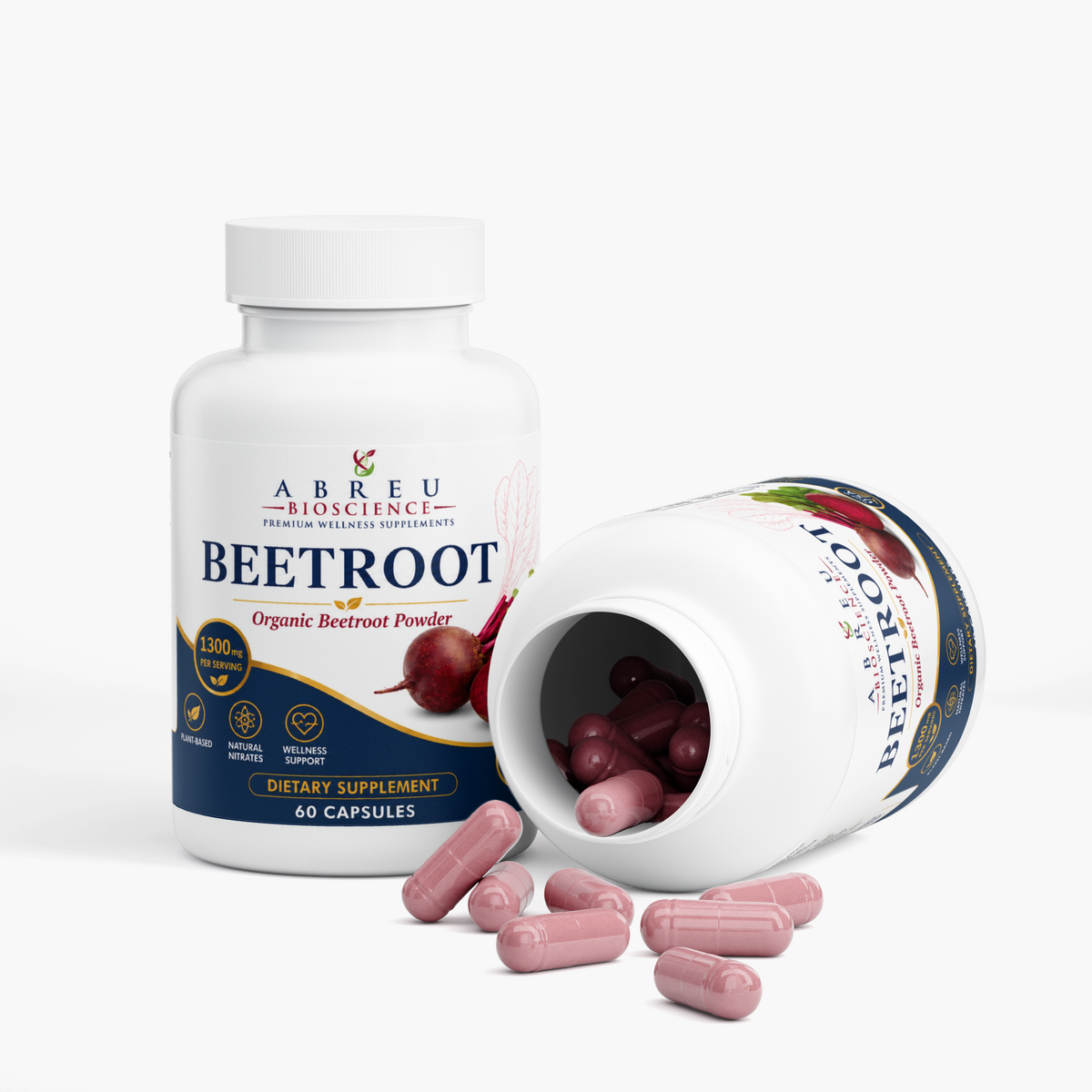 Organic Beetroot Powder – 1300mg Cardiovascular & Nitric Oxide Support