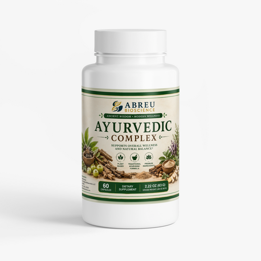 Ayurvedic Complex: Premium Adaptogen & Herbal Support Blend by Abreu BioScience