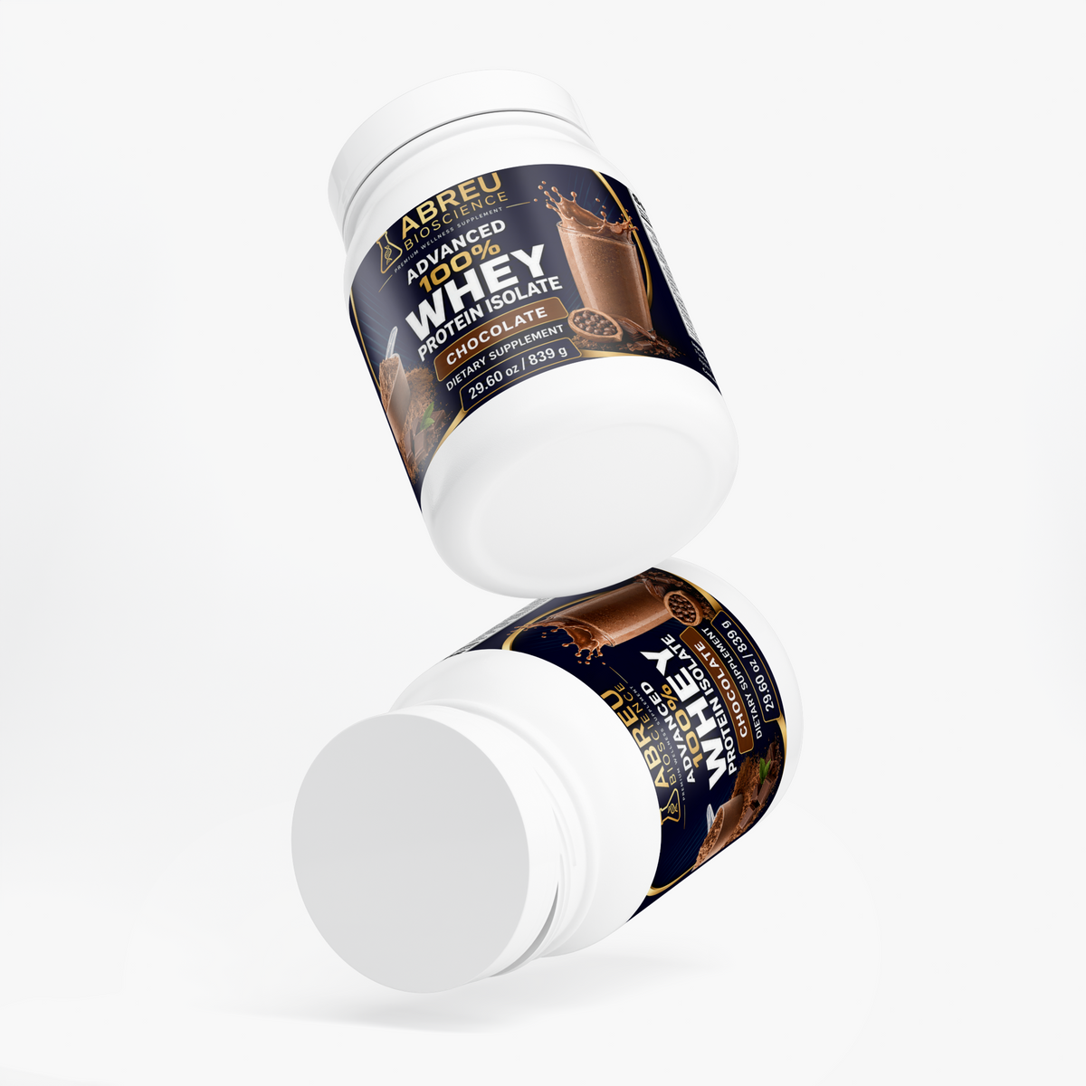 Aislado de proteína de suero de leche avanzado 100% (Chocolate)