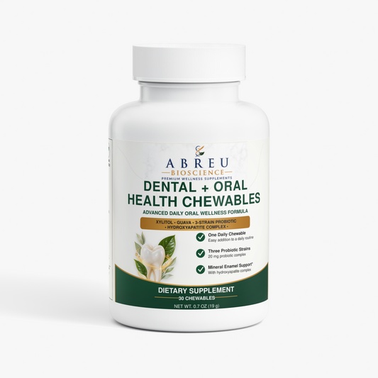 Dental + Oral Health Chewables: Abreu BioScience Advanced Oral Microbiome & Dental Support