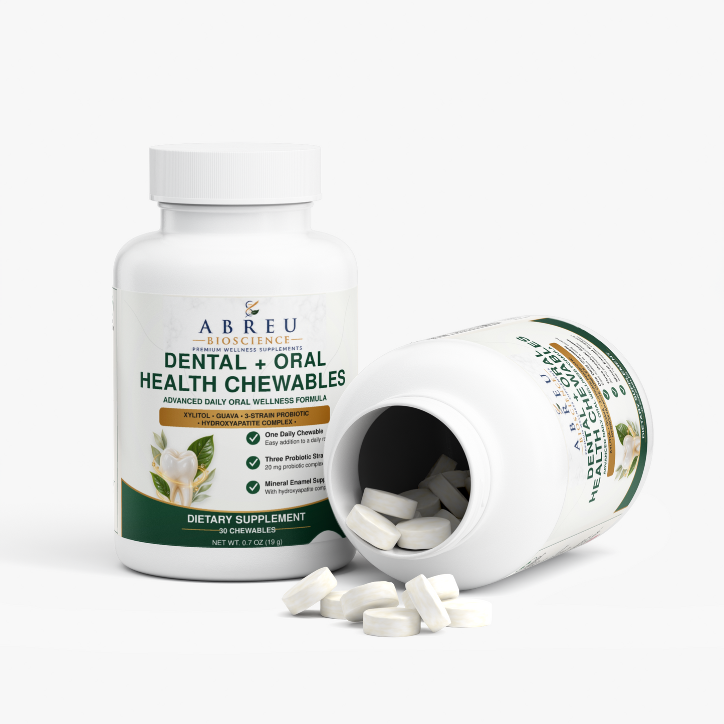 Dental + Oral Health Chewables: Abreu BioScience Advanced Oral Microbiome & Dental Support