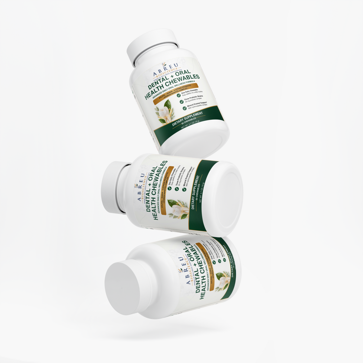 Dental + Oral Health Chewables: Abreu BioScience Advanced Oral Microbiome & Dental Support