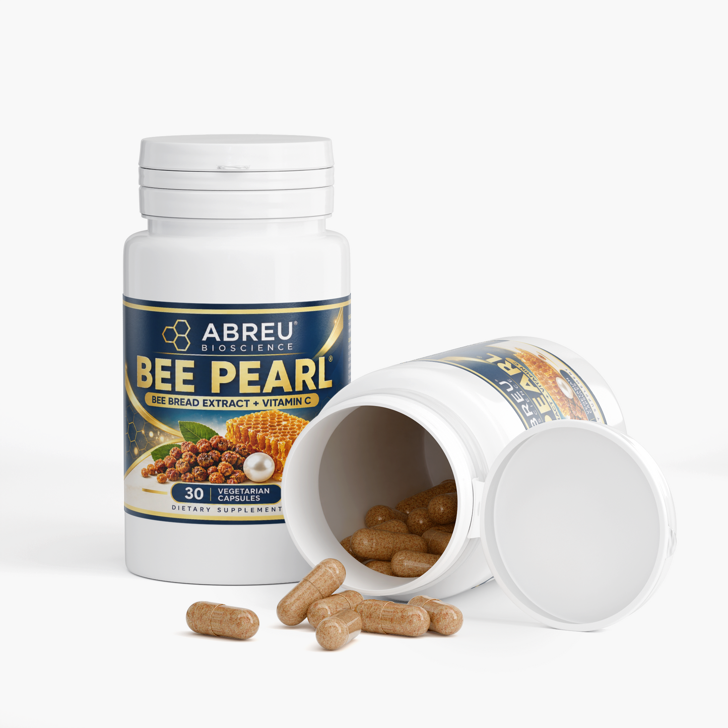 Pure Bee Bread Extract + Vitamin C: Natural Vitality & Immune Support