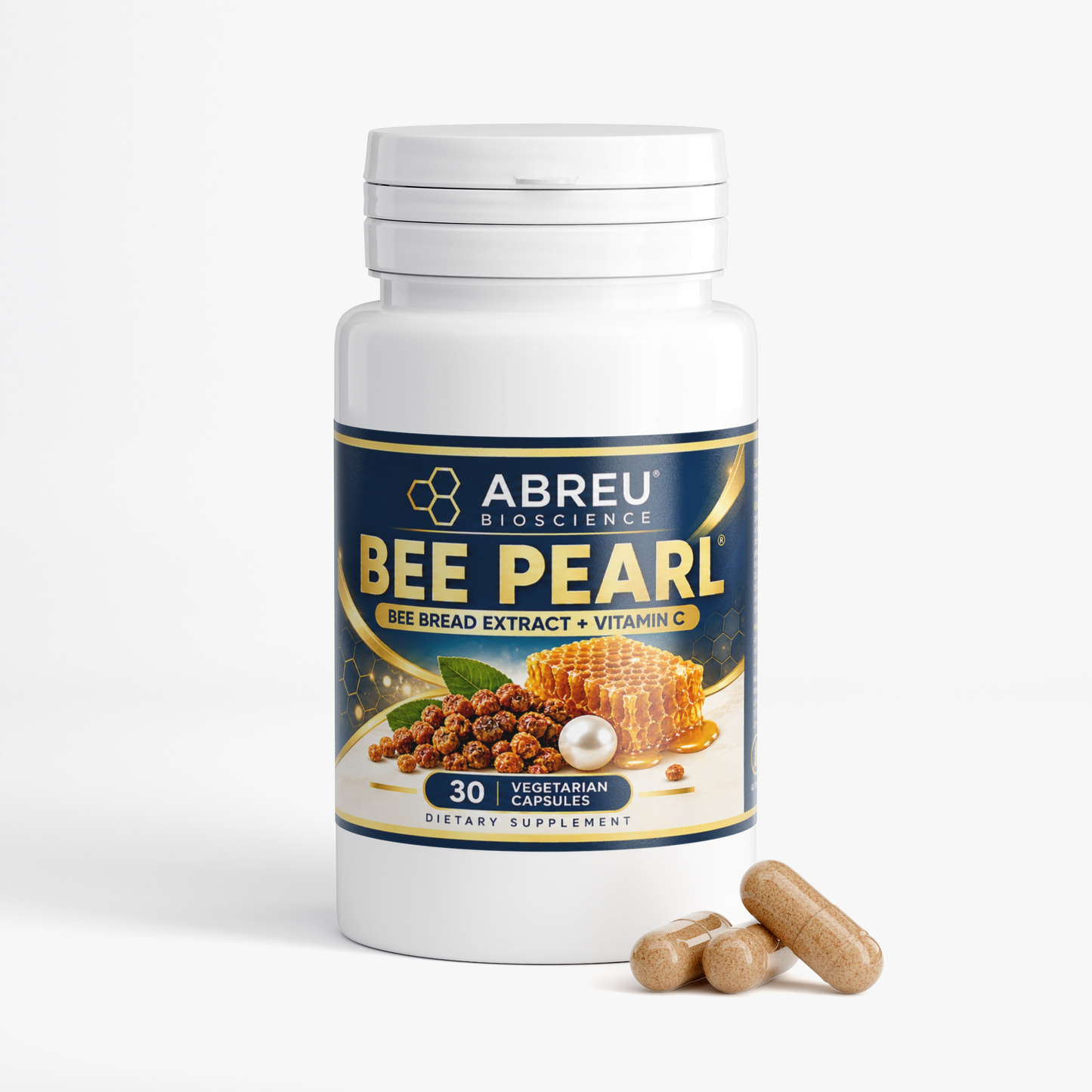 Pure Bee Bread Extract + Vitamin C: Natural Vitality & Immune Support