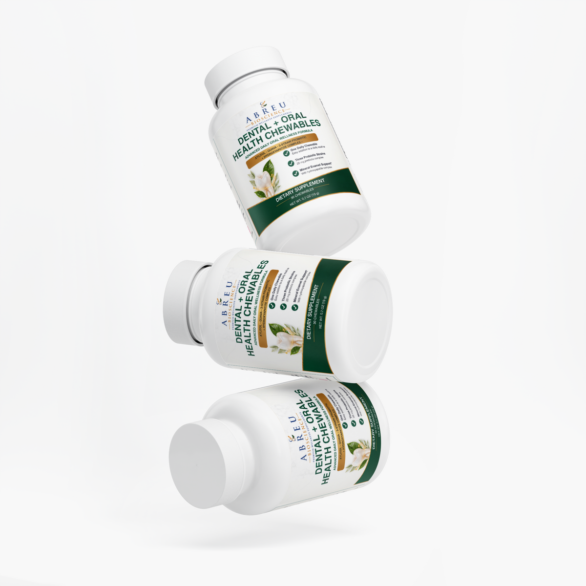 Dental + Oral Health Chewables: Abreu BioScience Advanced Oral Microbiome & Dental Support
