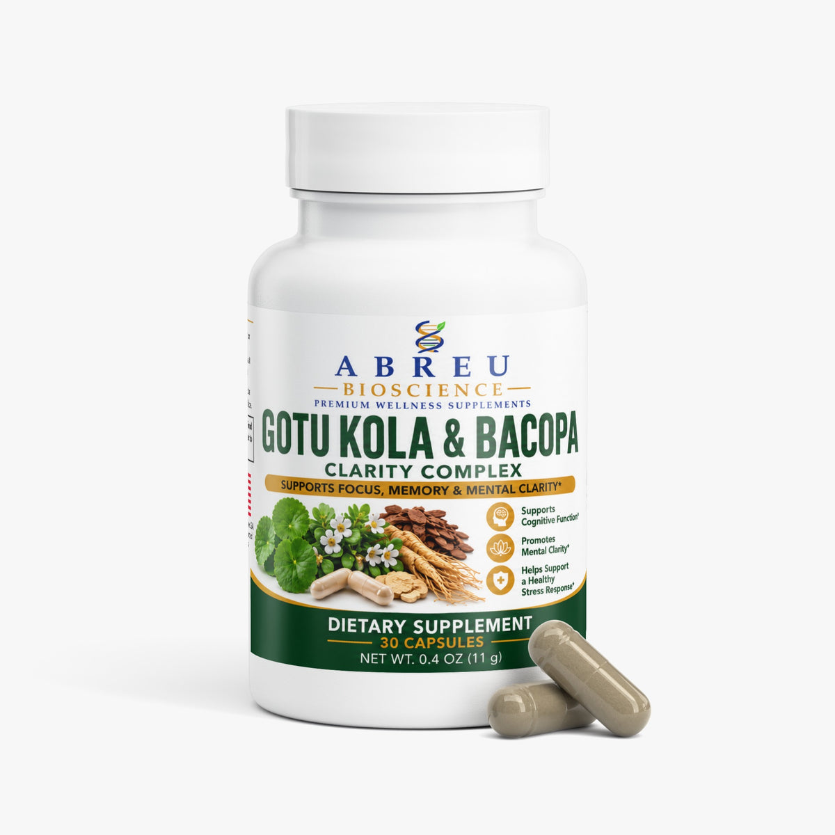 Gotu Kola & Bacopa Clarity Complex by Abreu BioScience