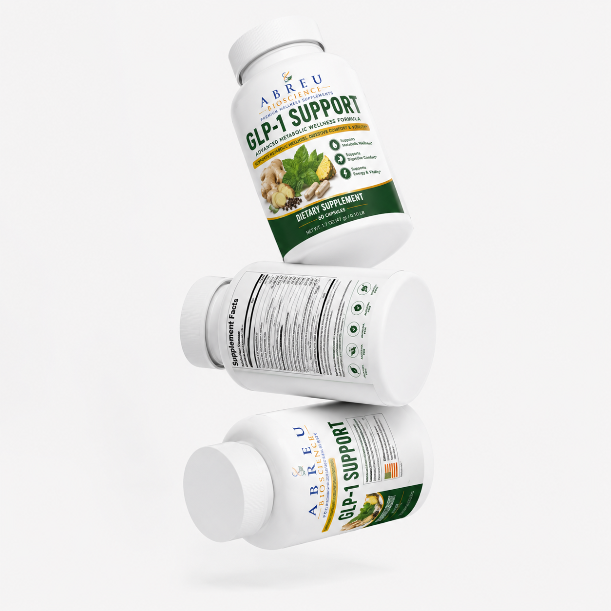 GLP-1 Support Complex: Vitamins, Enzymes, and Digestive Comfort