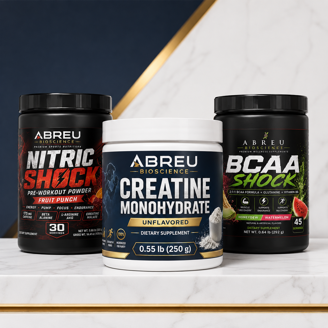 Crew Fitness Starter Kit — Nitric Shock + BCAA Shock + Creatine