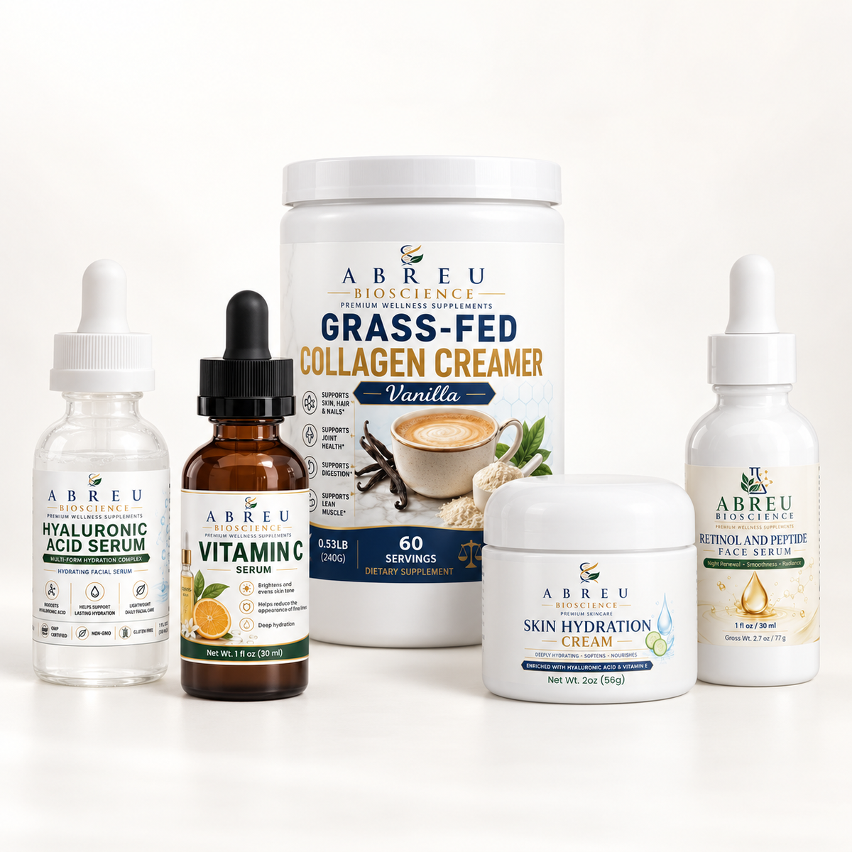 Ageless Glow Complete Kit — 5-Step Inside-Out Skin Ritual