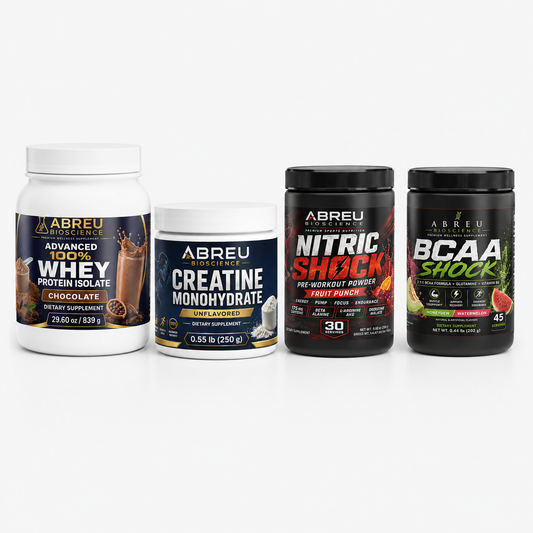 Crew Fitness Complete Kit — Nitric Shock + BCAA Shock + Creatine + Whey