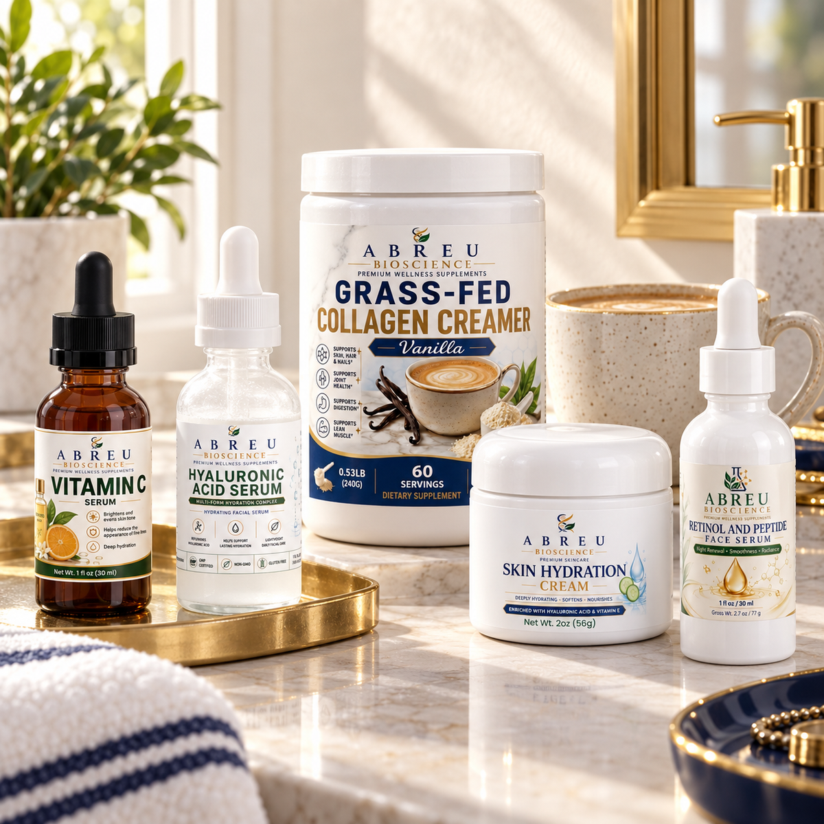 Ageless Glow Complete Kit — 5-Step Inside-Out Skin Ritual